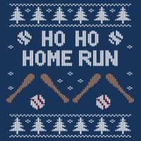 Ho Ho HOME Run Funny Ugly Christmas Baseball lover 16 in Basic Backpack