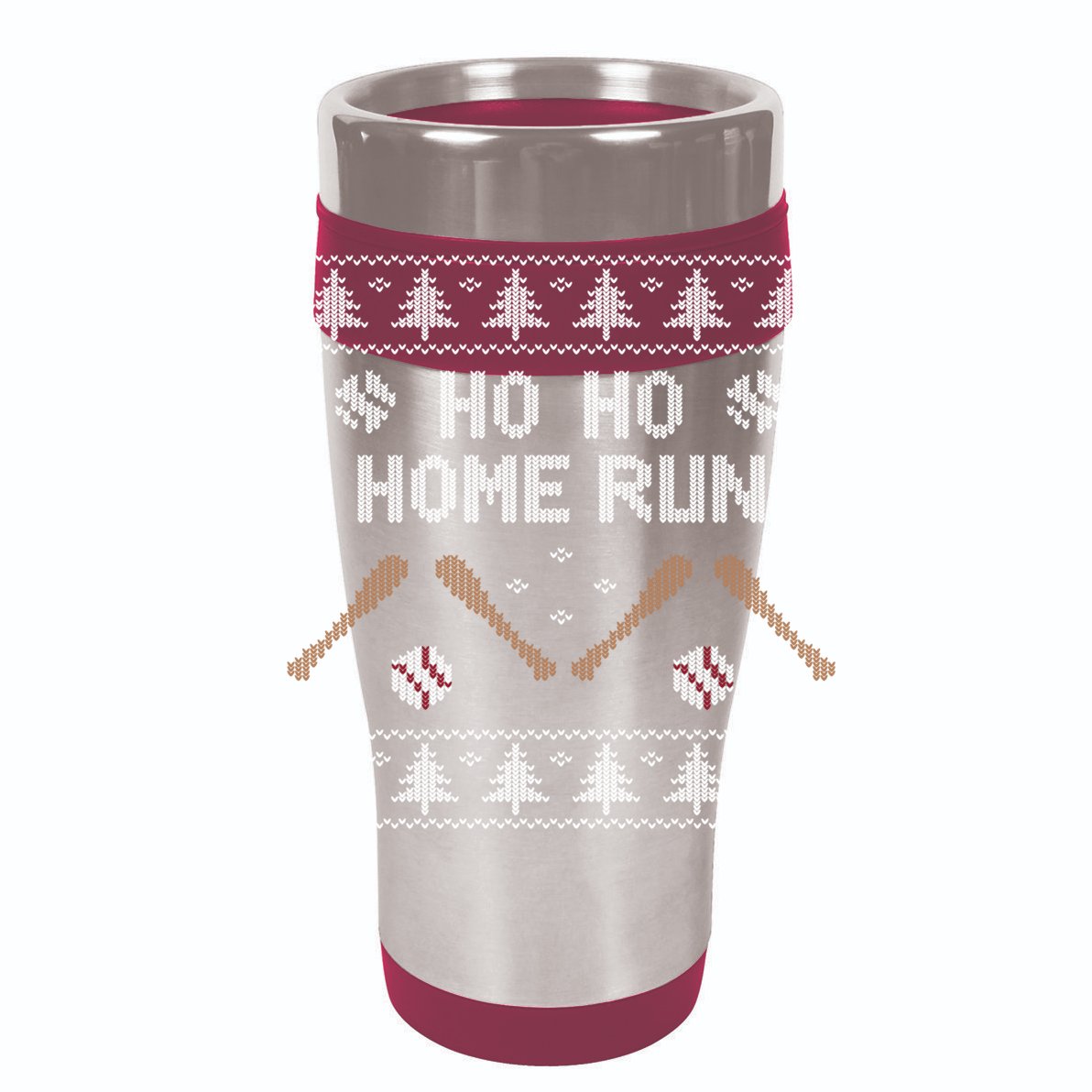 Ho Ho HOME Run Funny Ugly Christmas Baseball lover Golf Towel