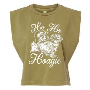 Ho Ho Hoagie Philadelphia Christmas Philly Santa Holiday Garment-Dyed Women's Muscle Tee