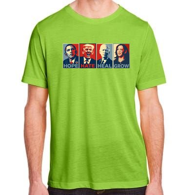 Hope Hate Heal Grow Vote Kamala 2024 Adult ChromaSoft Performance T-Shirt