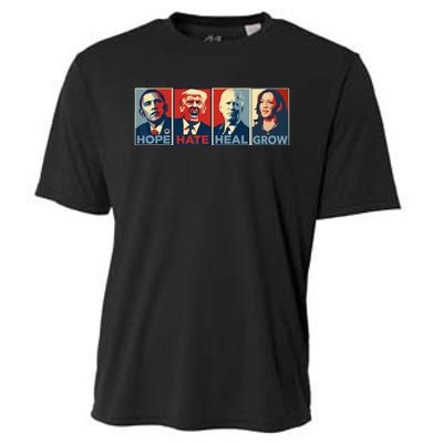 Hope Hate Heal Grow Vote Kamala 2024 Cooling Performance Crew T-Shirt