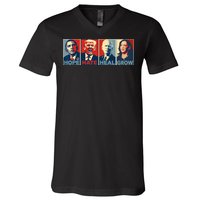 Hope Hate Heal Grow Vote Kamala 2024 V-Neck T-Shirt