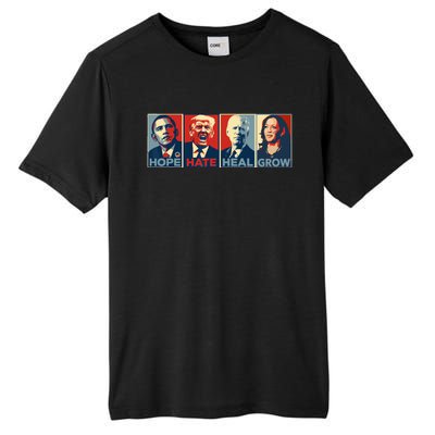 Hope Hate Heal Grow Vote Kamala 2024 Tall Fusion ChromaSoft Performance T-Shirt