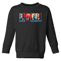 Hope Hate Heal Grow Vote Kamala 2024 Toddler Sweatshirt