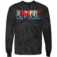 Hope Hate Heal Grow Vote Kamala 2024 Tie-Dye Long Sleeve Shirt