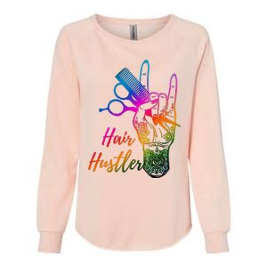 Hair Hustler Hair Stylist Hairdresser Barber Retro Womens California Wash Sweatshirt