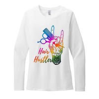 Hair Hustler Hair Stylist Hairdresser Barber Retro Womens CVC Long Sleeve Shirt