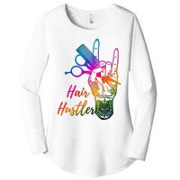 Hair Hustler Hair Stylist Hairdresser Barber Retro Women's Perfect Tri Tunic Long Sleeve Shirt