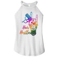 Hair Hustler Hair Stylist Hairdresser Barber Retro Women's Perfect Tri Rocker Tank