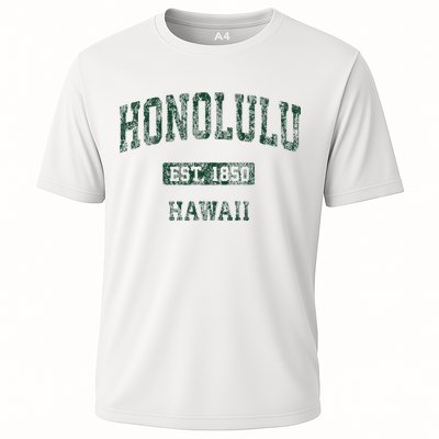 Honolulu Hawaii Hi Vintage Athletic Sports Design Performance Shirt