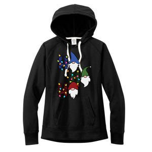 Ho Ho Ho Gnome Jolly Christmas Women's Fleece Hoodie