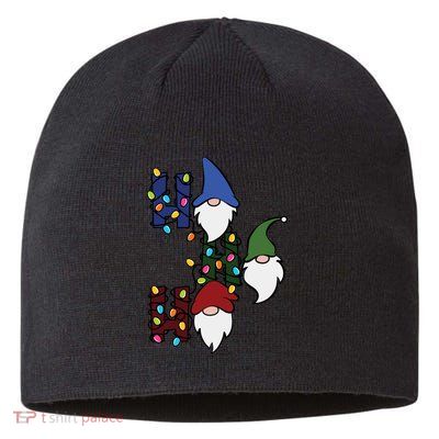Ho Ho Ho Gnome Jolly Christmas Sustainable Beanie