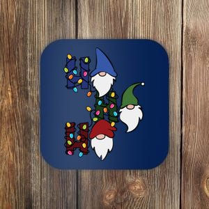 Ho Ho Ho Gnome Jolly Christmas Coaster