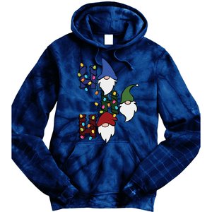 Ho Ho Ho Gnome Jolly Christmas Tie Dye Hoodie