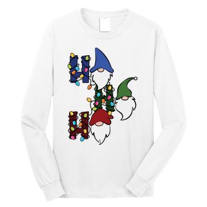 Ho Ho Ho Gnome Jolly Christmas Long Sleeve Shirt