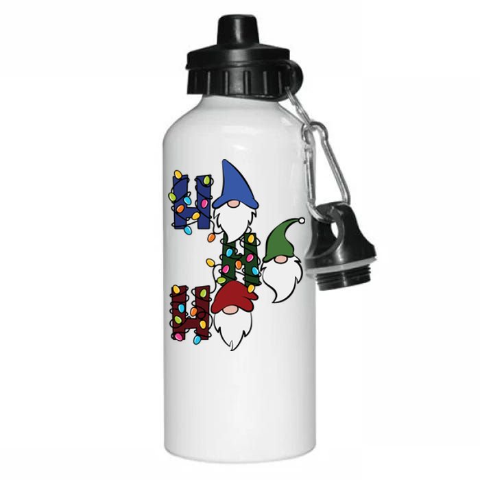 Ho Ho Ho Gnome Jolly Christmas Aluminum Water Bottle