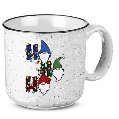 Ho Ho Ho Gnome Jolly Christmas 15oz Campfire Ceramic Mug