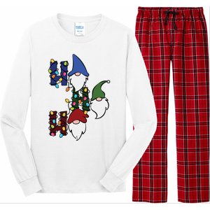 Ho Ho Ho Gnome Jolly Christmas Long Sleeve Pajama Set