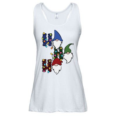 Ho Ho Ho Gnome Jolly Christmas Ladies Essential Flowy Tank