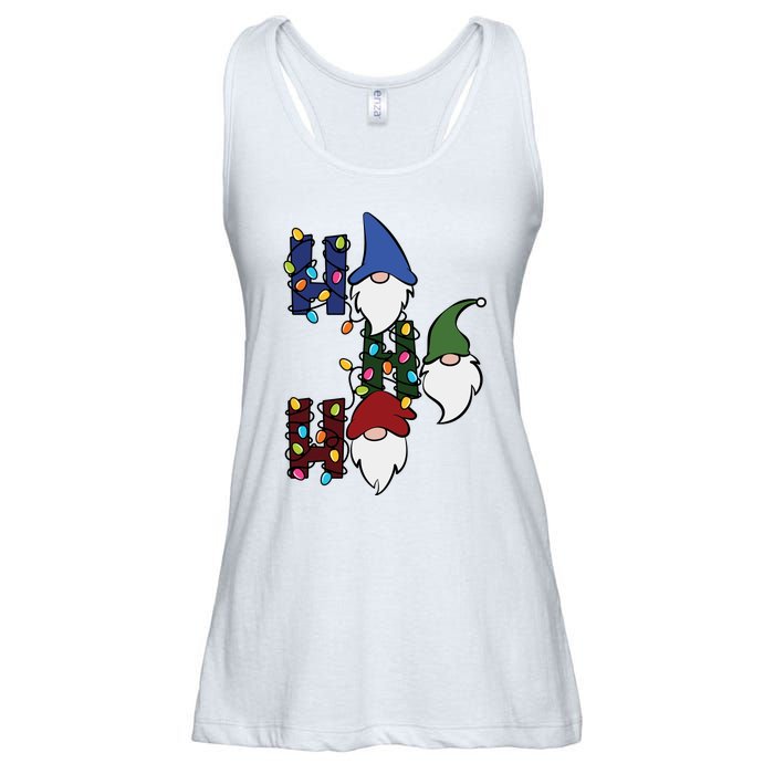 Ho Ho Ho Gnome Jolly Christmas Ladies Essential Flowy Tank