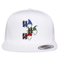Ho Ho Ho Gnome Jolly Christmas Flatbill Hat