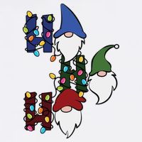 Ho Ho Ho Gnome Jolly Christmas Flatbill Hat