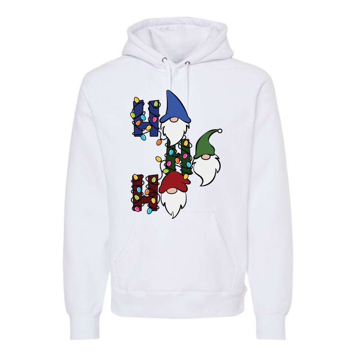 Ho Ho Ho Gnome Jolly Christmas Premium Hoodie