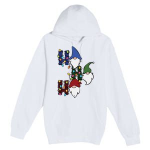 Ho Ho Ho Gnome Jolly Christmas Premium Pullover Hoodie