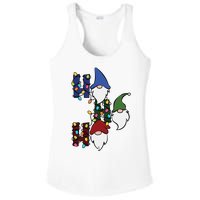 Ho Ho Ho Gnome Jolly Christmas Ladies PosiCharge Competitor Racerback Tank