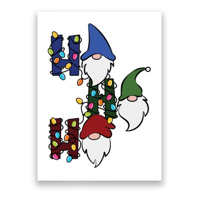 Ho Ho Ho Gnome Jolly Christmas Poster