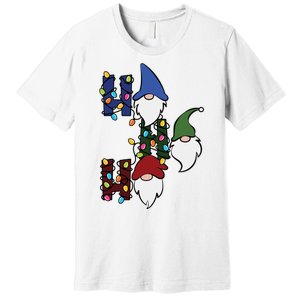 Ho Ho Ho Gnome Jolly Christmas Premium T-Shirt