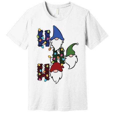 Ho Ho Ho Gnome Jolly Christmas Premium T-Shirt