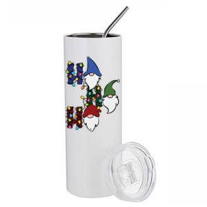 Ho Ho Ho Gnome Jolly Christmas Stainless Steel Tumbler