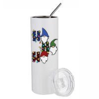 Ho Ho Ho Gnome Jolly Christmas Stainless Steel Tumbler