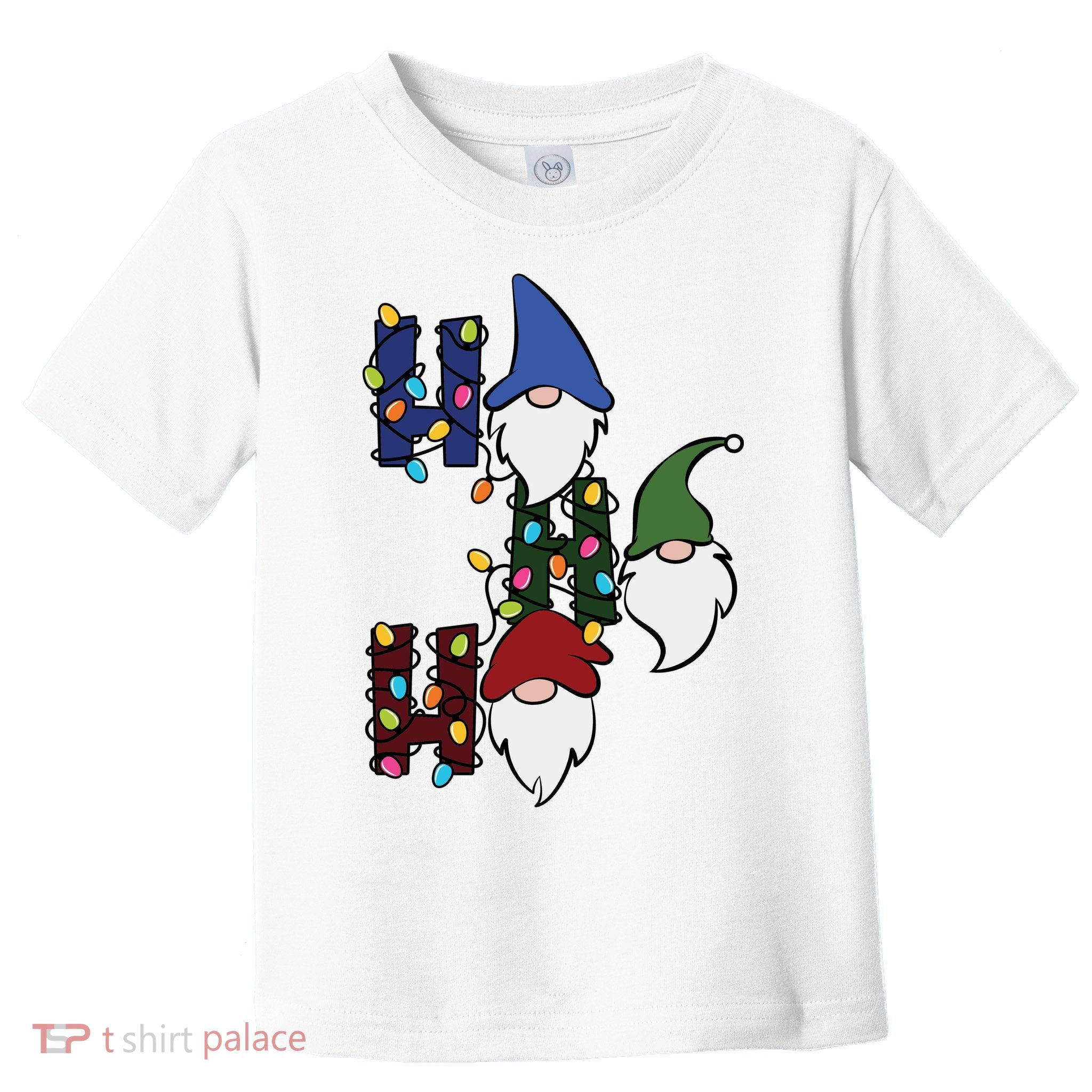 Ho Ho Ho Gnome Jolly Christmas Toddler T-Shirt