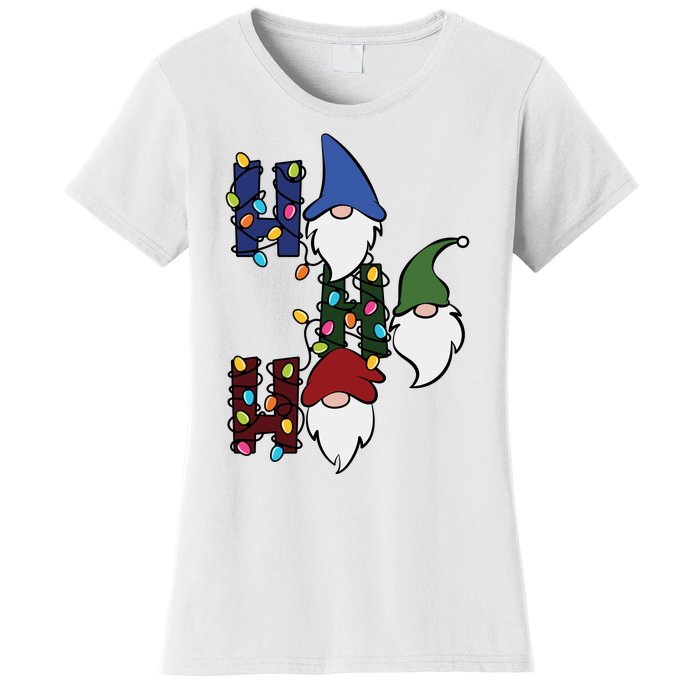 Ho Ho Ho Gnome Jolly Christmas Women's T-Shirt