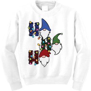 Ho Ho Ho Gnome Jolly Christmas Kids Sweatshirt