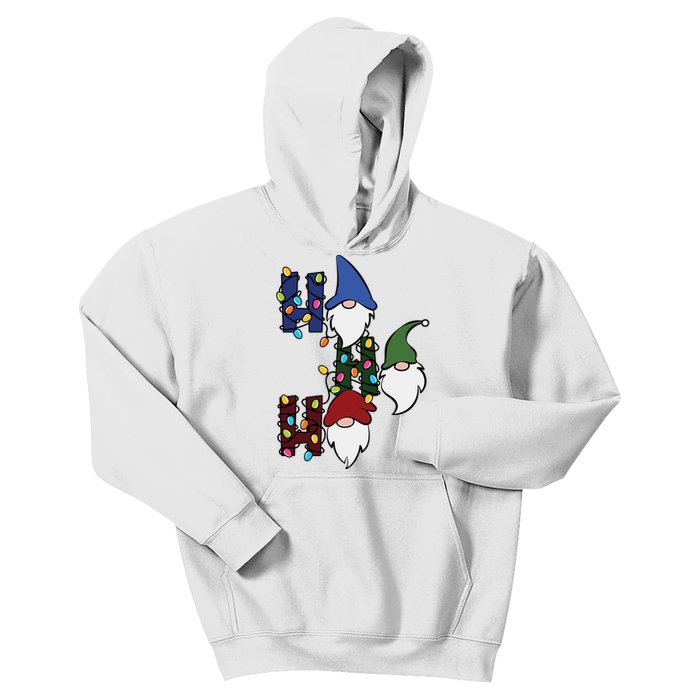 Ho Ho Ho Gnome Jolly Christmas Kids Hoodie