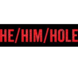 HE  HIM  HOLE Funny Trending Bumper Sticker