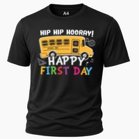 Hip Hip Hooray Happy First Day Back To School First Day Of School Cooling Performance Crew T-Shirt
