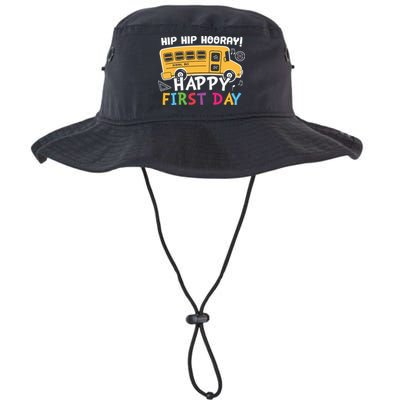 Hip Hip Hooray Happy First Day Back To School First Day Of School Bucket Hat
