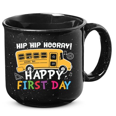 Hip Hip Hooray Happy First Day Back To School First Day Of School 15oz Campfire Ceramic Mug