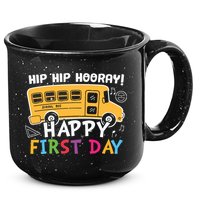 Hip Hip Hooray Happy First Day Back To School First Day Of School 15oz Campfire Ceramic Mug