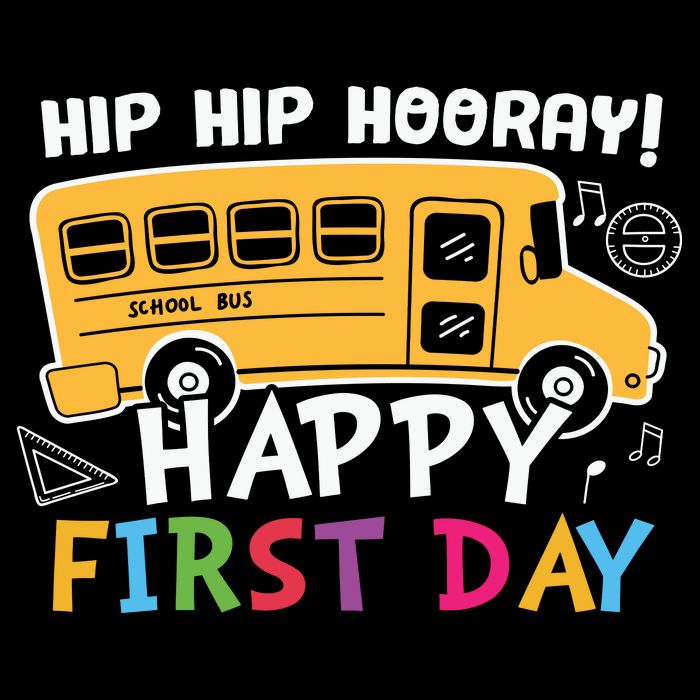 Hip Hip Hooray Happy First Day Back To School First Day Of School 16 in Basic Backpack