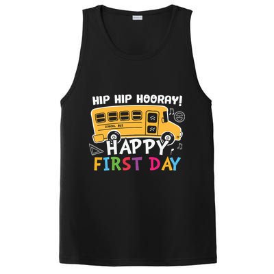 Hip Hip Hooray Happy First Day Back To School First Day Of School PosiCharge Competitor Tank