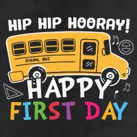 Hip Hip Hooray Happy First Day Back To School First Day Of School Golf Towel