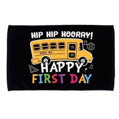 Hip Hip Hooray Happy First Day Back To School First Day Of School Microfiber Hand Towel