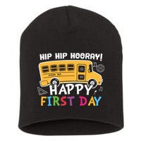 Hip Hip Hooray Happy First Day Back To School First Day Of School Short Acrylic Beanie