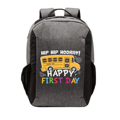 Hip Hip Hooray Happy First Day Back To School First Day Of School Vector Backpack