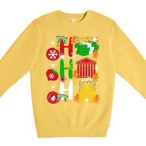 Ho Ho Ho Bank Teller Funny Christmas Festive Holiday Banker Gift Premium Crewneck Sweatshirt